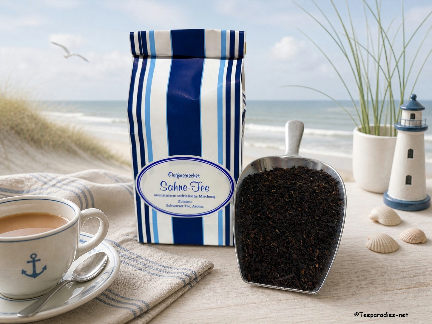 Schwarzer Tee aromatisiert